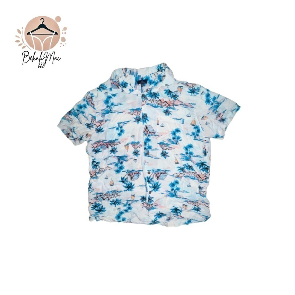 George Men’s Hawaiian Shirt L - Tropical Print